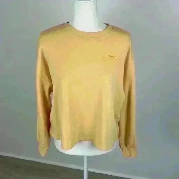 Hippie Rose Yellow “Sunny” Sweatshirt Size L - Picture 1 of 8
